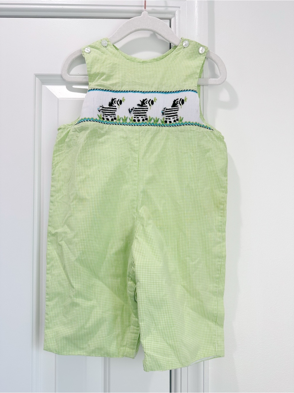 ANAVINI zebra John John 3m (fits like 9m) EUC